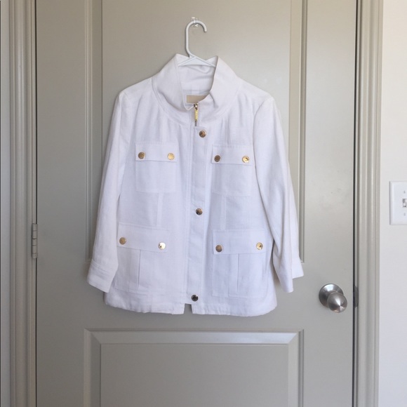 White Michael Kors jacket (NWOT) - Picture 1 of 7